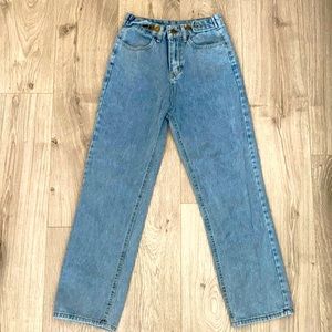 FALMER HERITAGE light blue high waist baggy boyfriend jeans. Size SMALL.